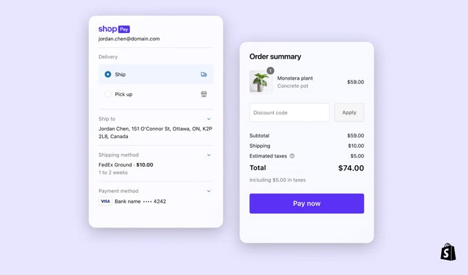Shopify store